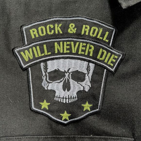 Rock & Roll Hall of Fame Mechanic Work Shirt Size S Americana Rebel Edgy Biker - Picture 6 of 10